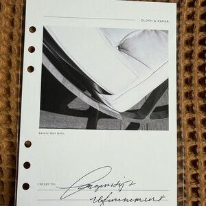 Cloth & Paper Planner Dashboard A5